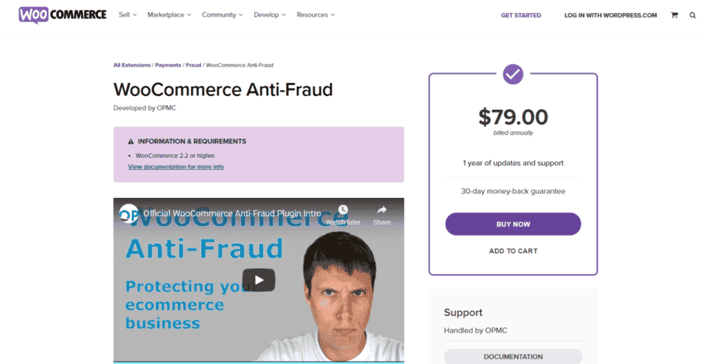 WooCommerce Anti Fraud plugin