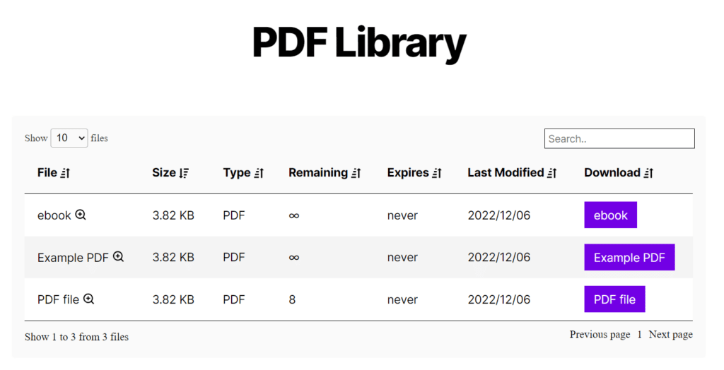 wordpress pdf library