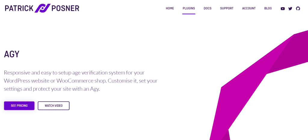 Agy age registriction plugin for WooCommerce
