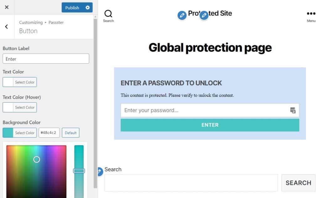 passster password protect form wordpress