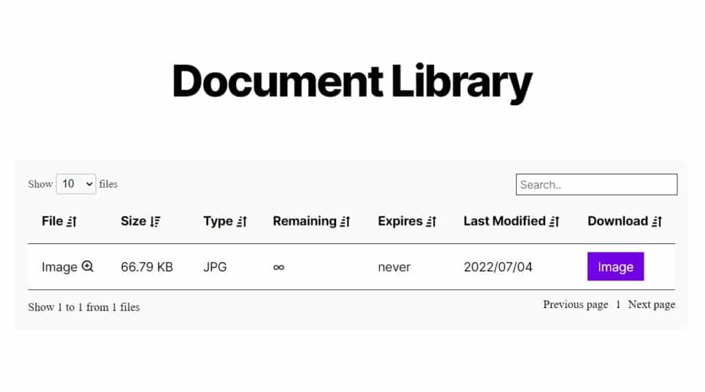 wordpress document library