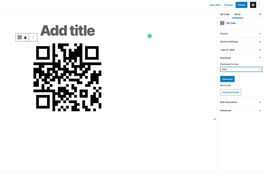 Create your first QR-Code 6