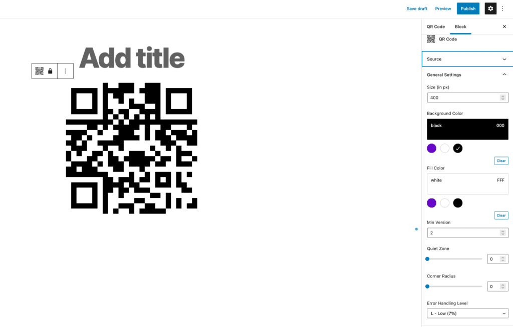 Create your first QR-Code 4